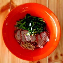 บะหมี่จับกัง หมูแดง (แห้ง) (น้ำ)