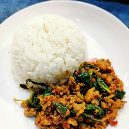 ข้าวกระเพราหมูสับ