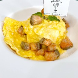 ข้าวไข่ข้นแซลมอน 