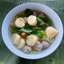 แกงจืดผัดกาดขาวเต้าหู้หมูสับ