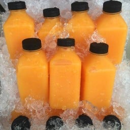 น้ำส้มคั้น orange juice 🍊100%🌽ข้าวโพดคลุกเนย🌽