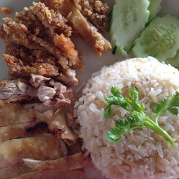 ข้าวมันไก่ผสม ธรรมดา
