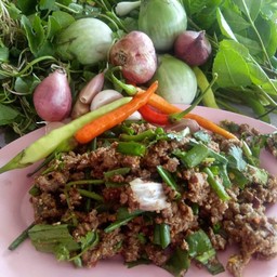 ลาบเนื้อวัวสุก