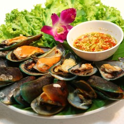 หอยแมลงภู่นึ่ง