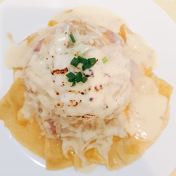 ข้าวไข่ข้นไวท์ซอส (ไข่ข้นเปล่า)