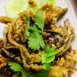 กระเพาะหมูทอดกระเทียม