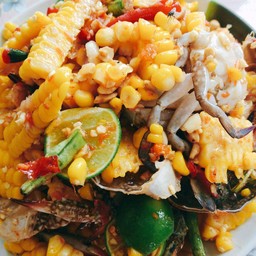 ตำไทยข้าวโพดปูม้า