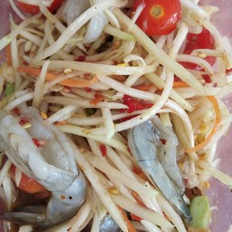 ตำกุ้งสด