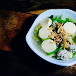 แกงจืดเต้าหู้หมูสับ