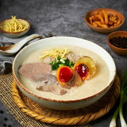โจ๊กหมูล้วน+ไข่เยี่ยวม้าทองคำ+ปาท่องโก๋