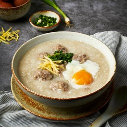 โจ๊กหมู+ไข่ลวก+ปาท่องโก๋