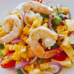 ตำข้าวโพดกุ้งสุก