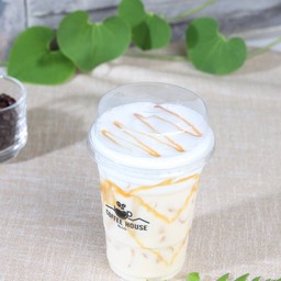 นมคาราเมลเย็น