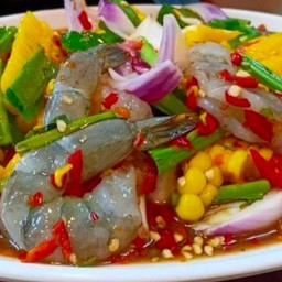 ยำกุ้งแก้ผ้า ระบำในดงโพด