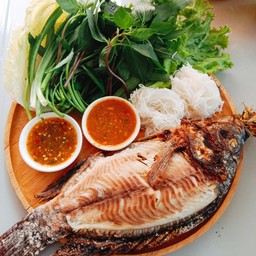 เมี่ยงปลานิลเผา.