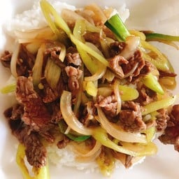 ผัดพริกอ่อนเนื้อ