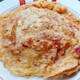ข้าวไข่เจียวแหนมหมูล้วน