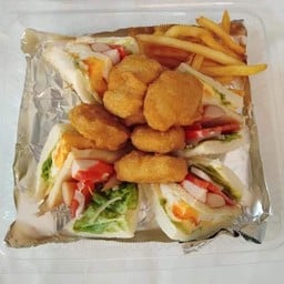 คลับแซนด์วิช+นักเก็ต