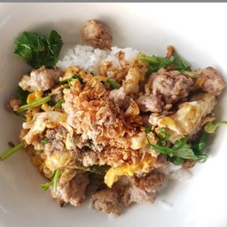 ข้าวแห้งหมูสับ