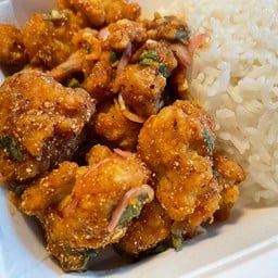 Spicy Crispy Chicken With Rice