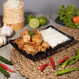 หมูทอดกอดคอ ปั๊ม พีที สาขา วังทองหลาง 3