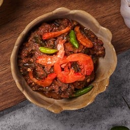 น้ำพริกกุ้งเสียบ