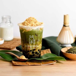 Matcha Latte Creme Brulee(มัทฉะลาเต้ไข่มุกพ่นไฟ)