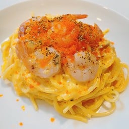 สปาคาโบนาร่าไข่กุ้ง