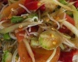 Spicy Rice Stick Noodles Salad With Fermented Fish