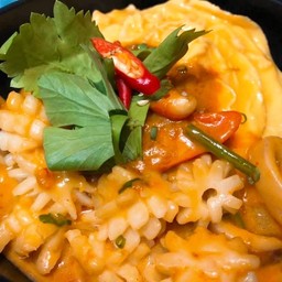 ข้าวปลาหมึกไข่เค็ม