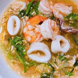 สุกี้น้ำกุ้ง+ปลาหมึก