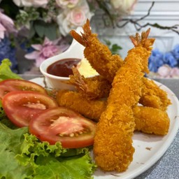 กุ้งห่อชีสแป้งกรอบ (Fried Shrimp Wrapped with Cheese) #D