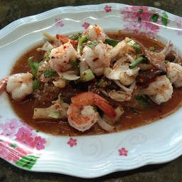 ลาบวุ้นเส้นกุ้ง