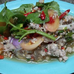 ยำวุ้นเส้นหมูสับ