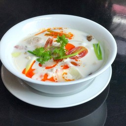 ต้มข่าเนื้อปลากะพง