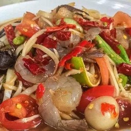 ตำกุ้งสด