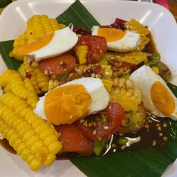 ตำไข่เค็มข้าวโพด