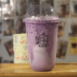 นมหมีเผือกปั่น