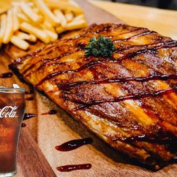 [อร่อยซ่ากับโค้ก] สเต็กซี่โครงหมูบาร์บีคิว และโค้กกระป๋อง