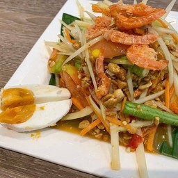 ตำไทย+ไข่เค็ม