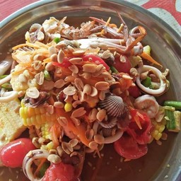 ตำข้าวโพดทะเลรวมสุก