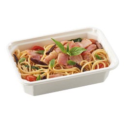 สปาเกตตี้แฮม ผัดพริกแห้ง กระเทียม