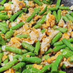 ถัั่วฝักยาวผัดไข่