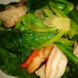 ข้าวราดผัดแขนง