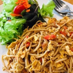 สปาเก็ตตี้โฮลวีทมังสวิรัติ