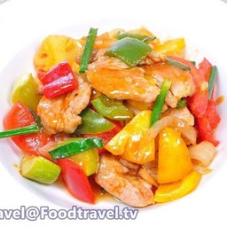 ผัดเปรี้ยวหวาน กับข้าว