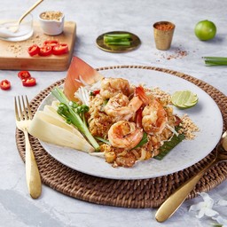 เส้นจันทร์ผัดไทกุ้ง