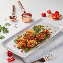 กุ้งเล็กทอดพริกหอม