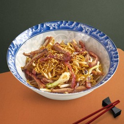 บะหมี่สันคอหมูย่างอบน้ำผึ้ง