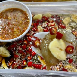 กุ้งดองซีอิ๊วเกาหลี + น้ำจิ้ม